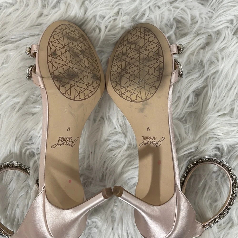 JEWEL BADGLEY MISCHKA Ankle Strap Evening Heel Shoe Size 9 - Picture 12 of 16